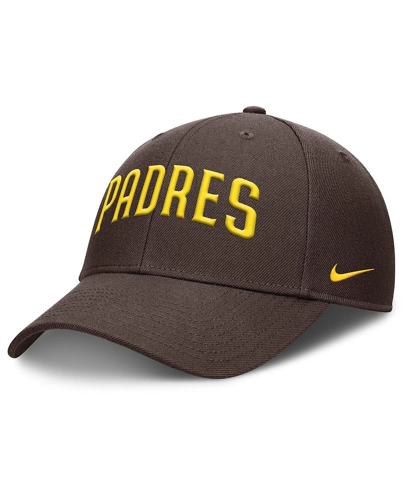Nike Men's Brown San Diego Padres Rise Gaberdine Adjustable Hat