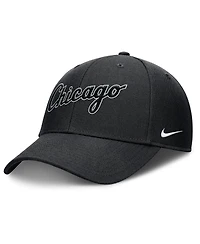 Nike Men's Black Chicago White Sox Rise Gaberdine Adjustable Hat