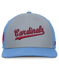 Nike Men's Gray/Light Blue St. Louis Cardinals Pro Performance Snapback Hat