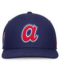 Nike Men's Navy Atlanta Braves Pro Performance Snapback Hat