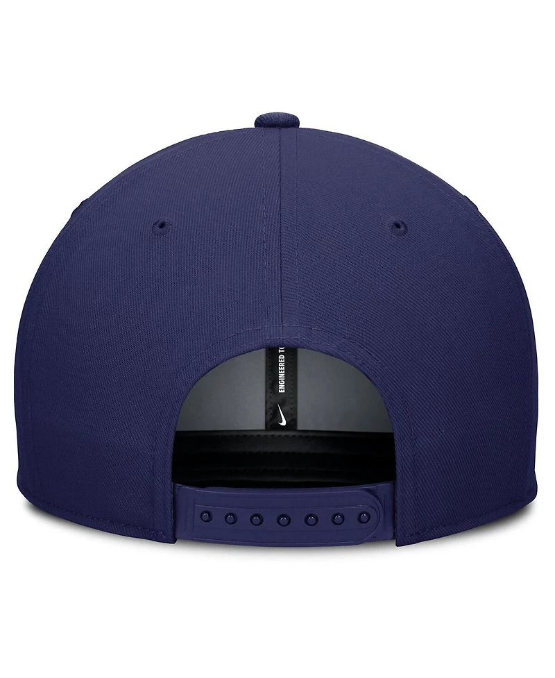 Nike Men's Navy Atlanta Braves Pro Performance Snapback Hat