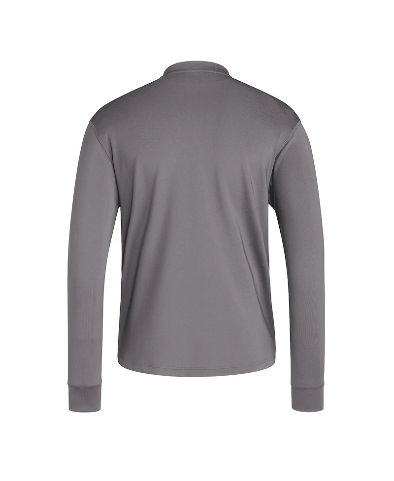 Adidas Men's Gray Indiana Hoosiers Dugout Pullover Sweatshirt