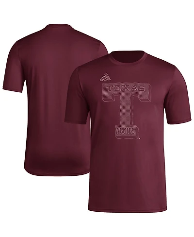 Adidas Men's Maroon Texas A M Aggies Locker Local Impression T-Shirt