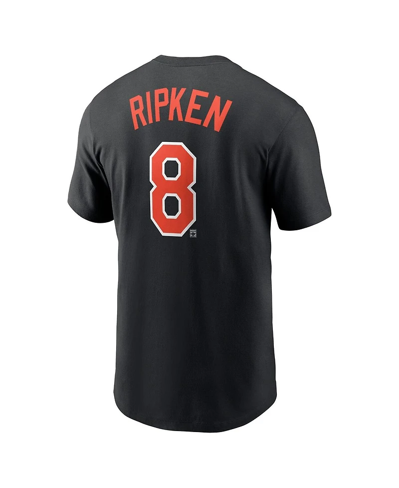Nike Men's Black Baltimore Orioles Cooperstown Collection Fuse Name Number T-Shirt