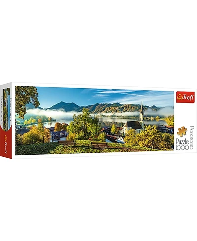Trefl Red Panorama 1000 Piece Puzzle - By the Schliersee lake / Huber