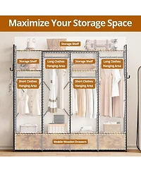 Garment Racks and Storage Shelves, Heavy Duty Clothes Rack