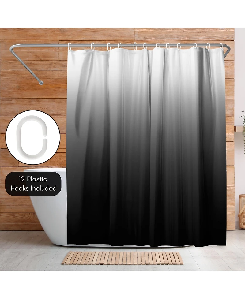 Americanflat 71x74 Ombre Shower Curtain - Water Resistant