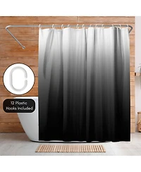 Americanflat 71x74 Ombre Shower Curtain - Water Resistant