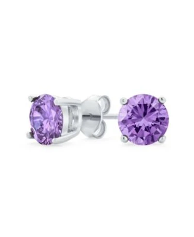 Bling Jewelry 1ctw Round Cubic Zirconia Solitaire Cz Stud Earrings