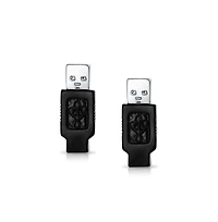 Bling Jewelry Computer Geek Tech Usb Flash Drive Black Cufflinks Executive Graduation Gift Bullet Hinge Back Black Silver Tone Stainless Steel