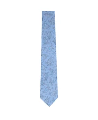 Trafalgar Men's Morla The Wise Sea Turtle Linen Blend Novelty Necktie