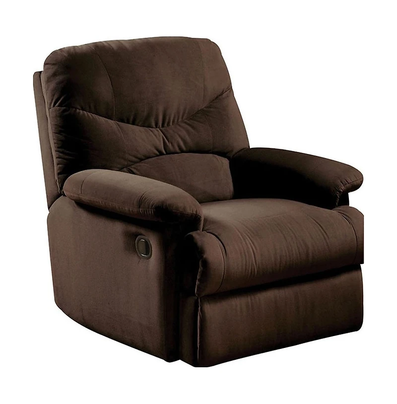 35" Chocolate Microfiber Recliner