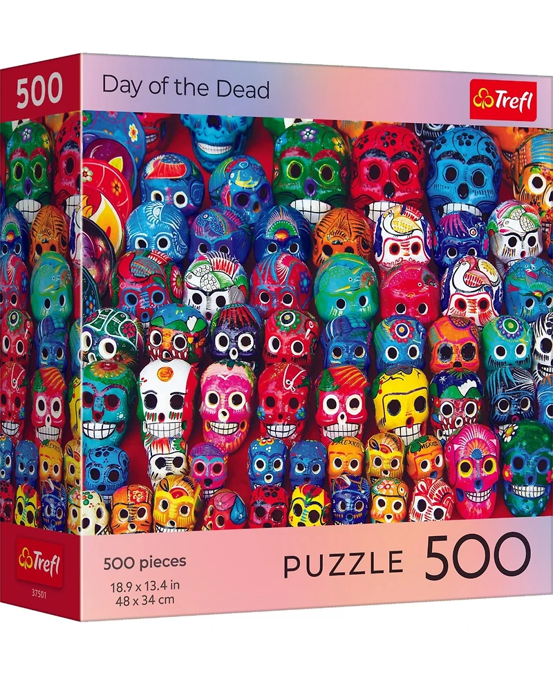 Trefl Red 500 Piece Puzzle - Halloween - Day of the Dead