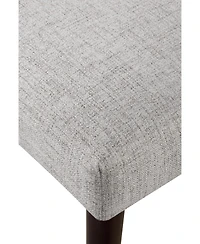 Upholstered Parsons Chair with Solid Wood Legs