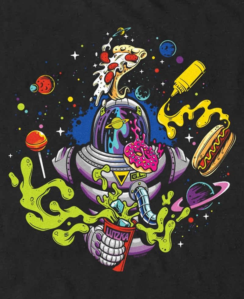 Fifth Sun Men's Astro Fast Food Short Sleeve T-Shirt