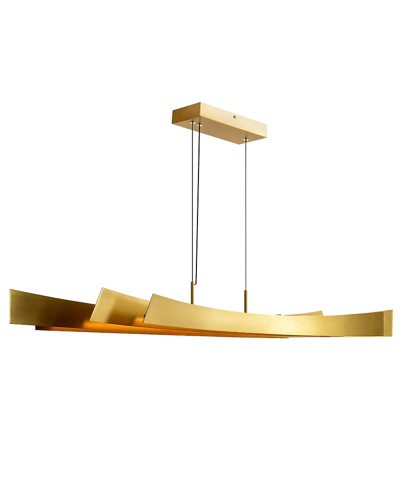 Cwi Lighting 11" Metal Candora Integrated Led Island Pool Table Light