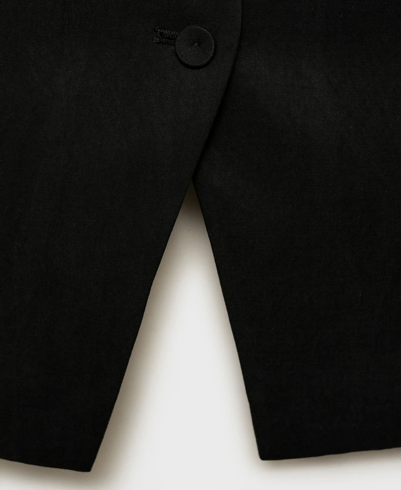 Mango Women's Lyocell Straight Suit Vest