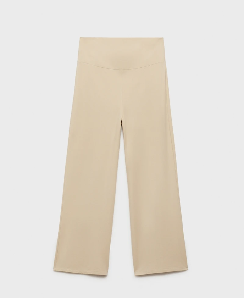 Mango Women's Fine-Knit Wide Leg Trousers