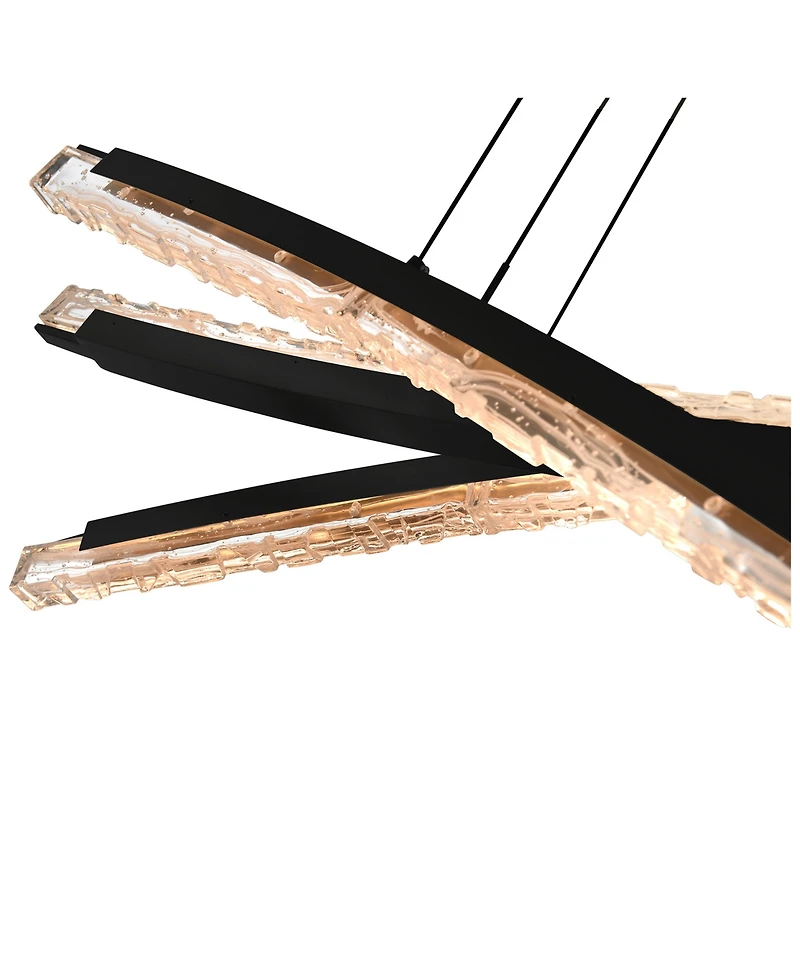 Cwi Lighting 21" Metal Saber Integrated Led Chandelier
