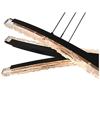 Cwi Lighting 21" Metal Saber Integrated Led Chandelier