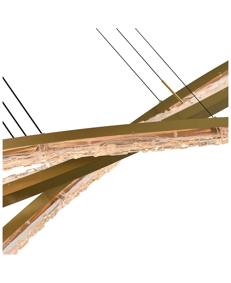 Cwi Lighting 21" Metal Saber Integrated Led Chandelier
