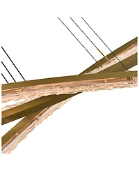 Cwi Lighting 21" Metal Saber Integrated Led Chandelier