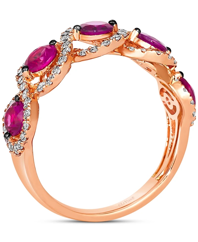 Le Vian Passion Ruby (1-1/4 ct. t.w.) & Nude Diamond (1/2 ct. t.w.) Ring in 14k Rose Gold