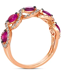 Le Vian Passion Ruby (1-1/4 ct. t.w.) & Nude Diamond (1/2 ct. t.w.) Ring in 14k Rose Gold