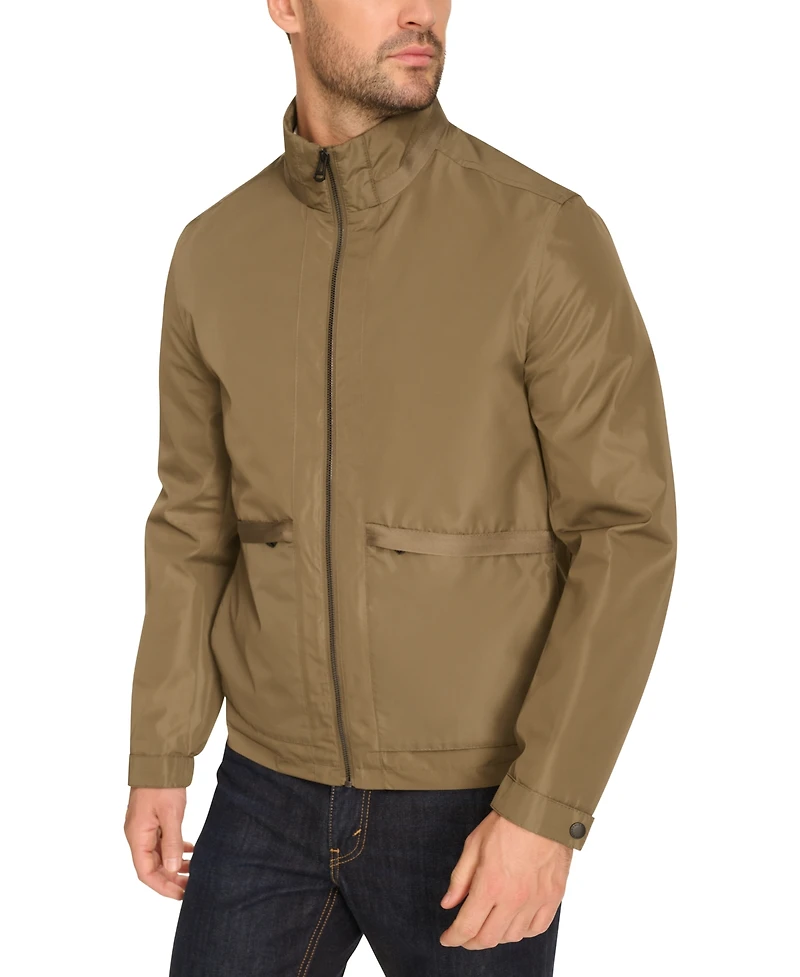 Cole Haan Men's Technical Rain Packable Windbreaker