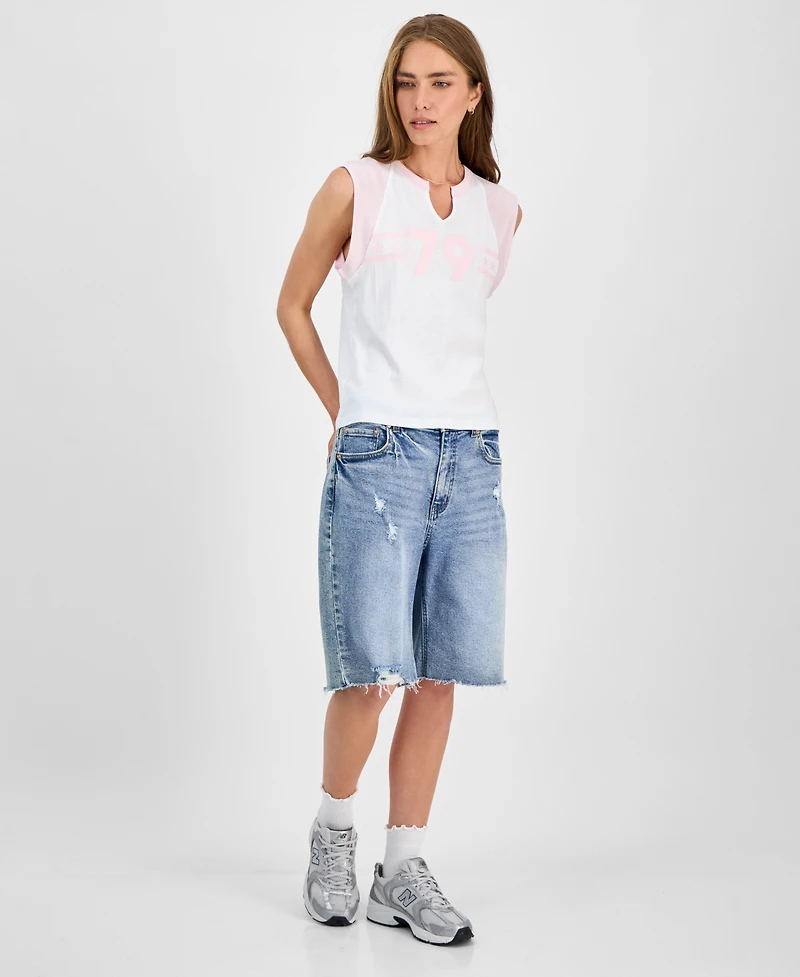 Rebellious One Juniors' 79 Raglan-Sleeve Graphic T-Shirt