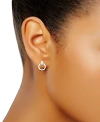 Giani Bernini Doorknocker Drop Earrings (3/4") in 18k Gold-Plated Sterling Silver (also in Sterling Silver), Exclusively at Macy's