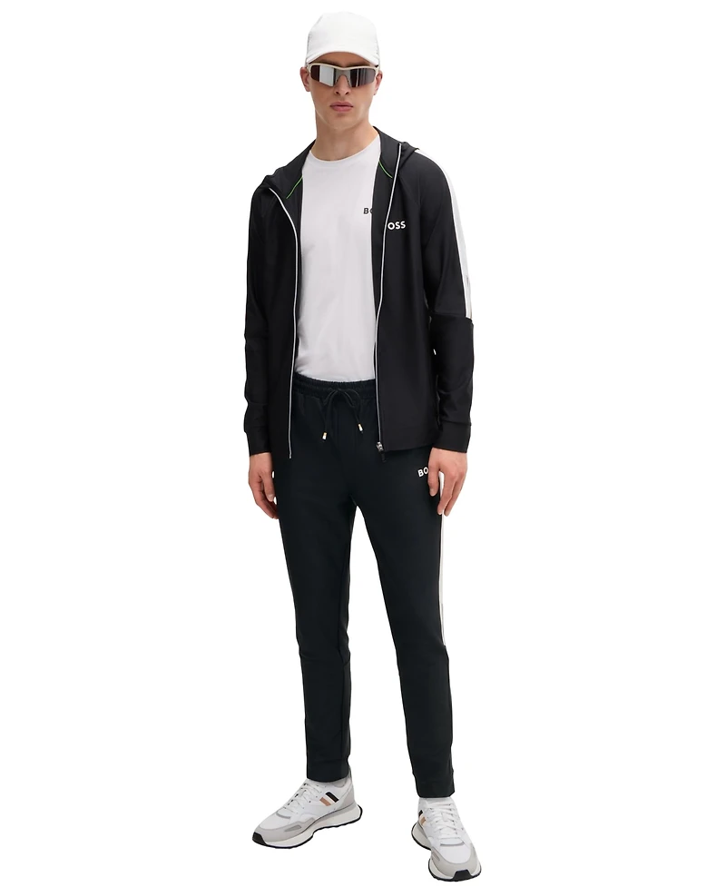 Boss by Hugo Boss Men's Contrast Tape Regular-Fit Tracksuit Bottoms