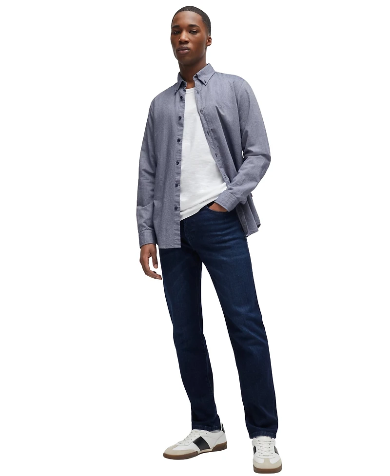 Boss by Hugo Men's Comfort-Stretch Denim Regular-Fit Jeans