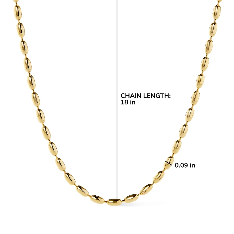 Ana Luisa Ball Chain Necklace - Capri