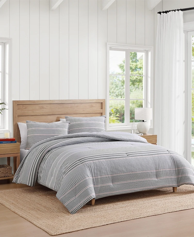 Tommy Hilfiger Danbury Stripe Cotton 2-Pc. Duvet Cover Set, Twin