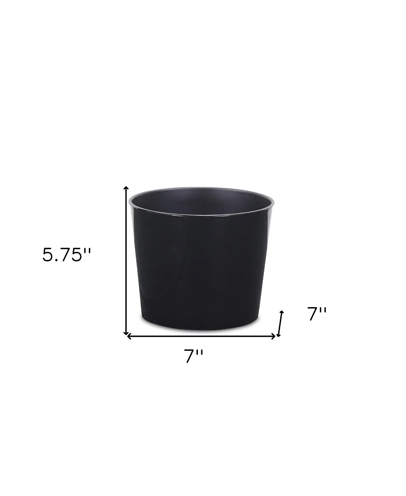 Modern Round Plastic Planter for Home Garden and Patio Decor
