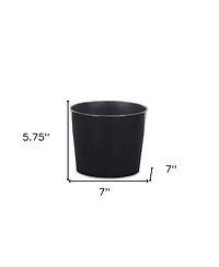 Modern Round Plastic Planter for Home Garden and Patio Decor