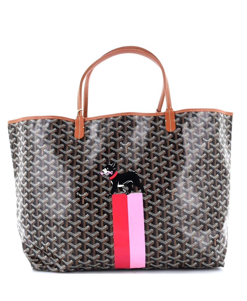 Pre-Owned Goyard Gm Saint Louis Tote Printed Coated Canvas