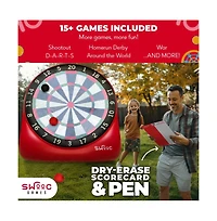 Xl Giant Kick Darts (Over 8ft Tall) with 15+ Games Included - Jumbo Soccer Darts w/ Air Pump