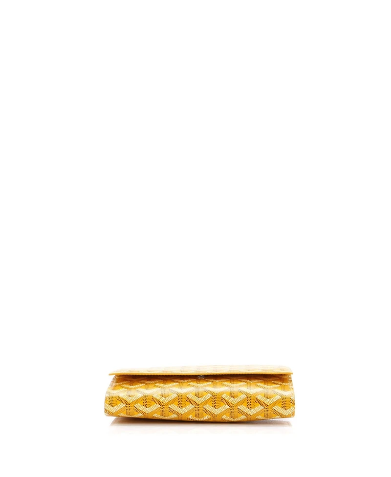 Pre-Owned Goyard Varenne Continental Wallet with Strap Coated Canvas