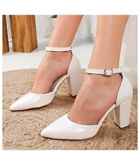 Gisele Closed Toe High Block Heels