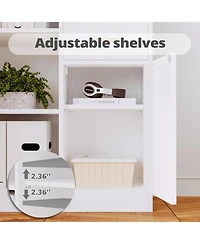 Corner Bookshelf and Bookcase with 2 Drawers and 10 Open Shelves