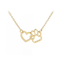 HeartPaws Heart and Paw Necklace