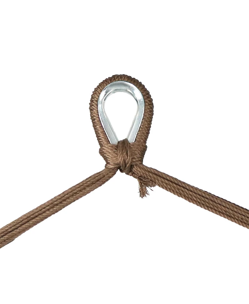 Caribbean Style Extra Large Hanging Rope Hammock Chair Swing for Backyard and Patio