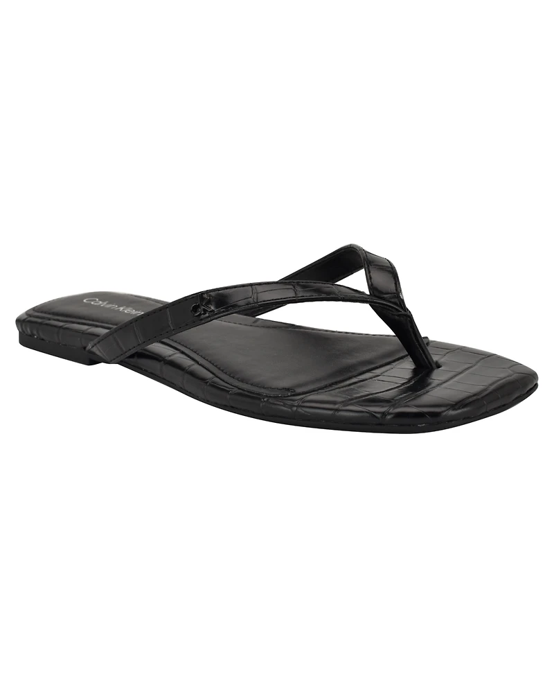 Calvin Klein Women's Stelea Flat Thong Sandals