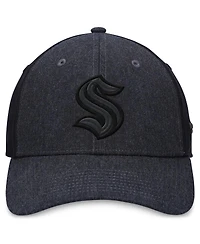 Fanatics Men's Black Seattle Kraken Tonal Flex Hat
