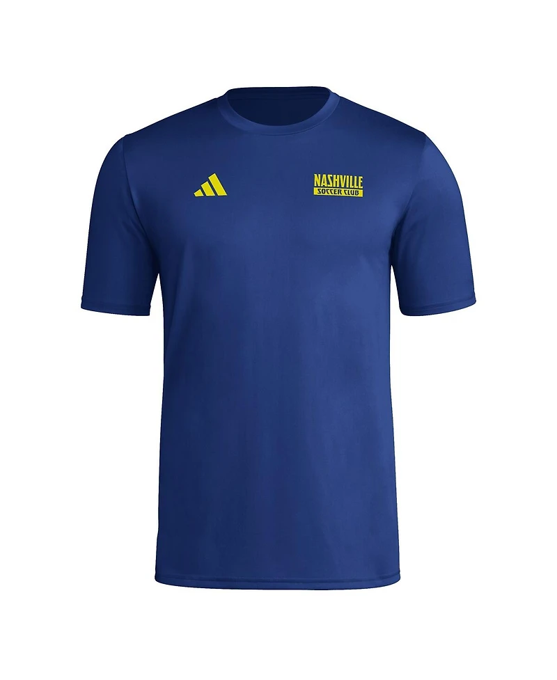 Adidas Men's Navy Nashville Sc Local Wrap T-Shirt