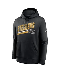 Nike Men's Black Pittsburgh Steelers Club Fleece Pullover Hoodie