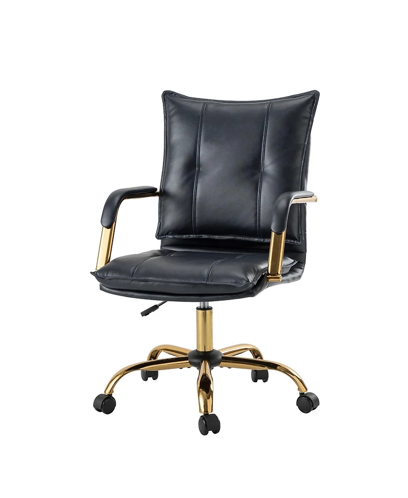 Modern Home Office Desk Chair with Golden Legs