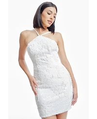 Dress the Population Victoria Women's Textured Halterneck Mini